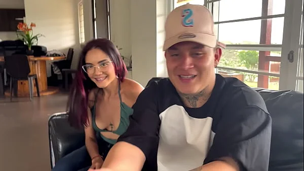 While my boyfriend is away, I take advantage of the opportunity to ride his best friend's big cock part 1 - Allison Sweet