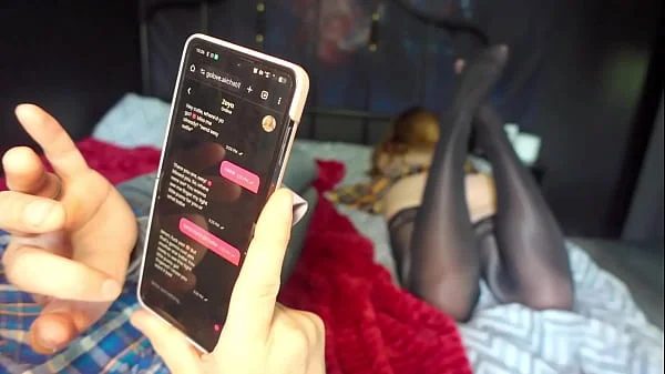 Sharing a bed with my stepsister - texting Ai girls led to sex with my stepsister