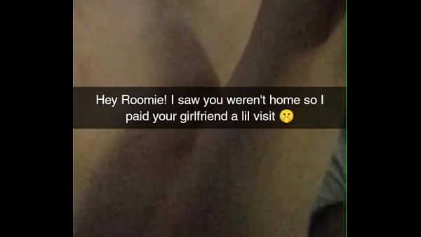 No Please Don't Cum In Me! Roommates Cheating Girlfriend Bred on Snapchat