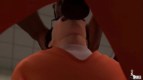 Nerdy girl gets stuffed full of fat cock in prison