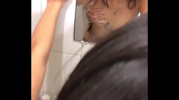 He fucks my tight ass in the bathroom