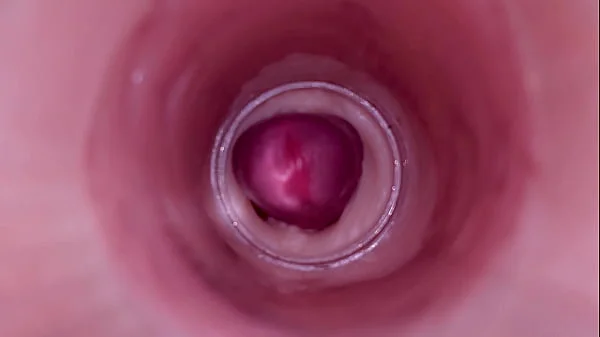Female Insemination - Internal Camera Captures Deep Male Ejaculation