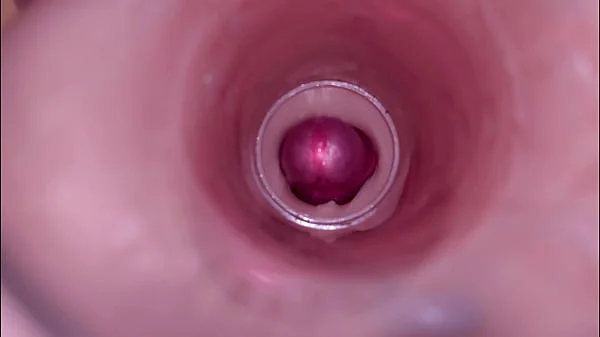 Female Insemination - Internal Camera Captures Deep Male Ejaculation