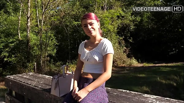 cute 18 years old girl does her first porn interview