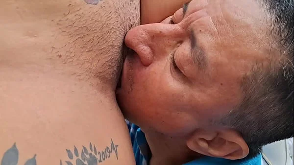 Old perverted day laborer fucks a beautiful busty and big-assed peasant woman