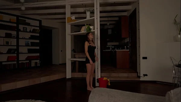 You Want Stay at Work?: Cheeky Rich Guy Fucks Cleaning Girl. Dirty Talk. POV