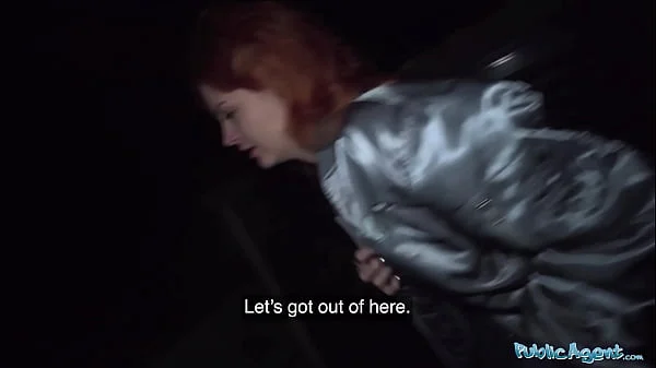 Public Agent Ginger haired babe squirts all over my cock