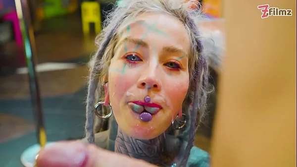 Pornstar Tattoo Artist gets Assfucked from Customer - hard Anal, ATM, facial cumshoot