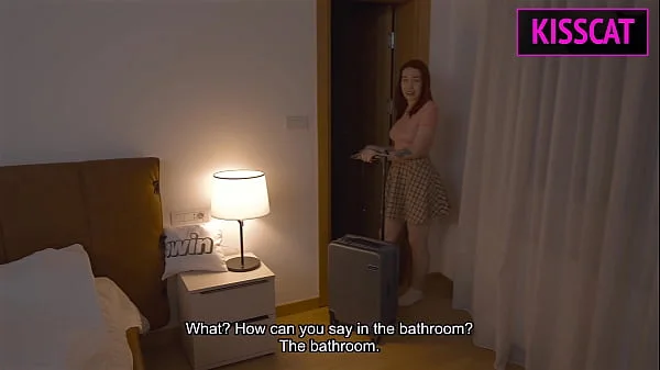 Step mom and Step sister Share Bed with Step son—Will a Hotel Mix-Up Ignite a Taboo Threesome?!