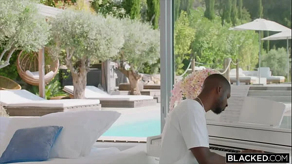 BLACKED Stunning Blonde Kelly Collins Gets Spit-Roasted By Two Massive BBCs