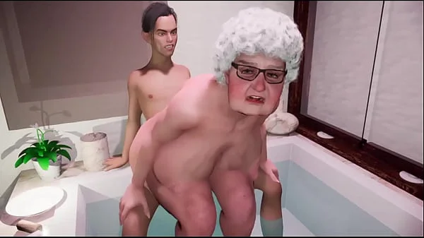 fat granny 80 yo with big boobs fuck a 23 young man