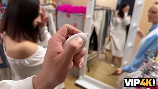 VIP4K. Secret anal sex in a fitting room