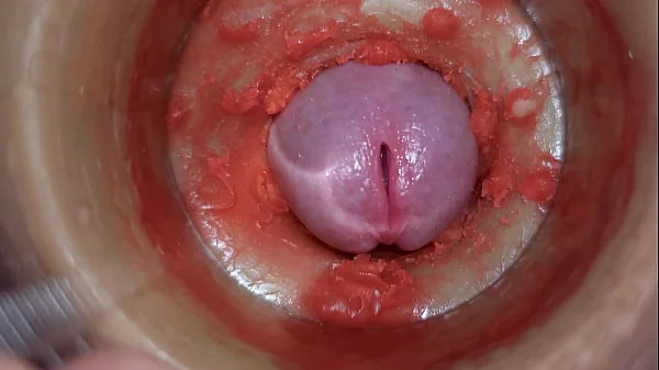 Camera Inside Deep Pussy Captures Huge Ejaculation of Sperm 4k