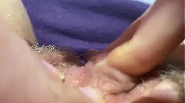 Big clit orgasm closeup