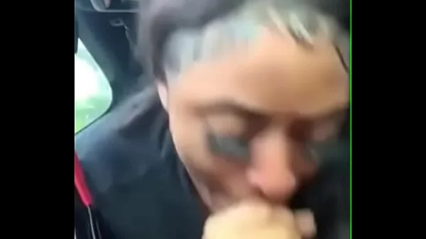 Black sister sucking bbc in car