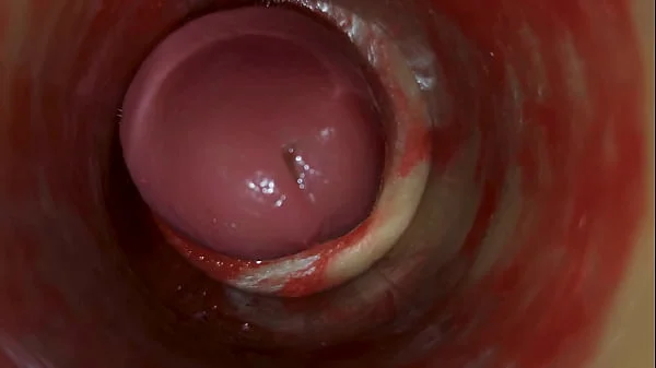 Camera Inside Deep Pussy Captures Huge Ejaculation of Sperm ASMR