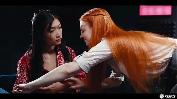 Lesbian Redhead Freezes Time And Makes Asian Babe Her Sex Slave - Lezdom Hardcore Sex