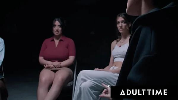 ADULT TIME - Sex Addict Little Puck FISTED & DOUBLE PENETRATED DURING ROUGH DVP GANGBANG