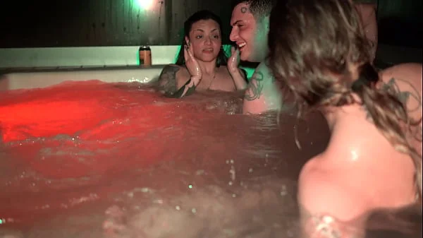 Jacuzzi Orgy! Hot Foursome with Yael Stc, Keila Bassi, and El Nono - Knock Knock Club