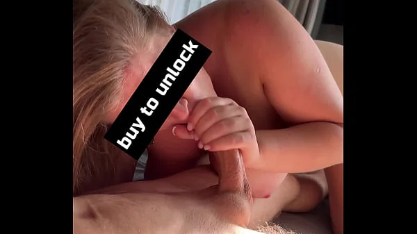 Crazy orgasm from lazy home sex and huge cumshot in my mouth (Space Boobs with Face) TEASER