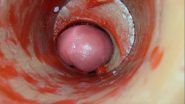 Camera Inside Deep Pussy Captures Dose Ejaculation of Sperm ASMR