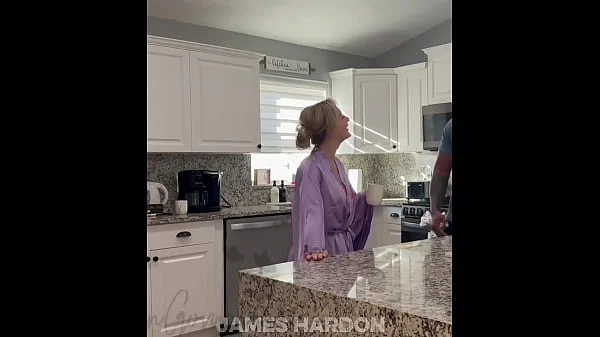 Blonde Hotwife cucks husband and takes creampie bbc