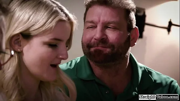 Teen gets uncomfortable by her sex lusting pervy neighbors