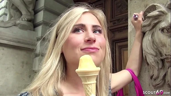 GERMAN SCOUT - BLONDE TEEN LINDSAY BEI SPONTAN CAST GEFICKT