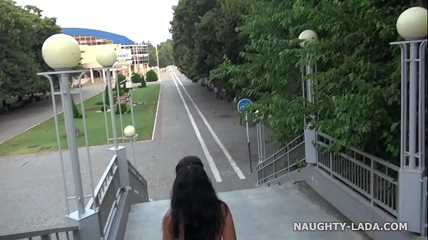 Completely nude in public. Nude on city streets