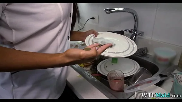 Gorgeous maid in my kitchen