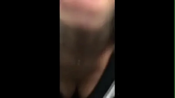 Dirty Amateur Slut Sucks Guy Off in Public Toilet
