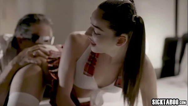 Sexy robot teen gave her body and ass to the client