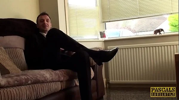 PASCALSSUBSLUTS - Redhead Sabrina Jay dicked hard in bondage