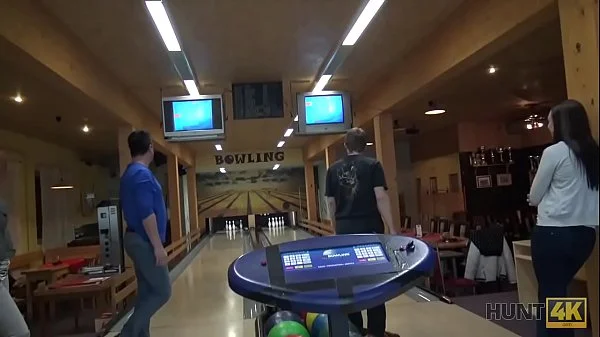 HUNT4K. Hunter is looking for awesome sex for money in bowling place