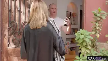 Small tits blonde teen massage and rides a friends cock