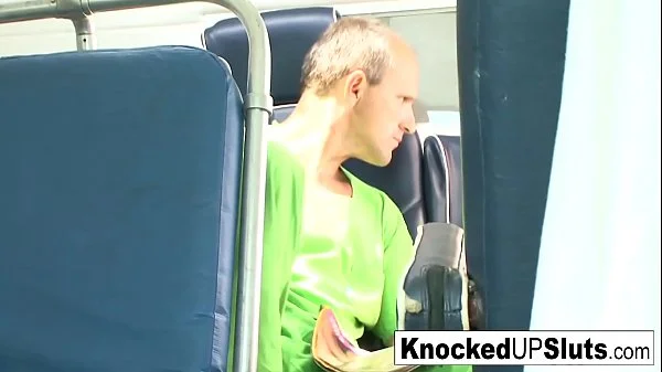 Two pregnant brunettes get fucked in this hardcore orgy