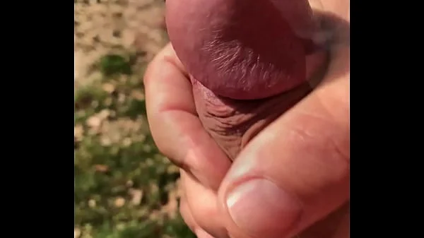 Buiten in openbaar masturberen met publiek