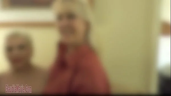 Joclyn Stone & Rebecca Love Working Claudia Marie's Huge Teats