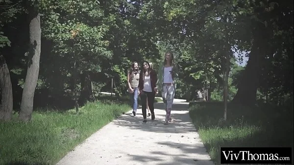 A playful day leads to gorgeous teen lesbians scissoring and fucking