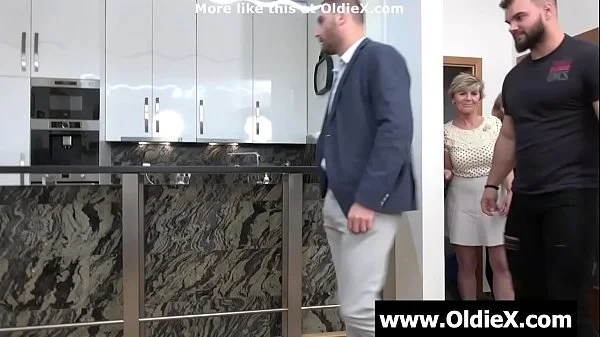 3 grannies 2 young cocks