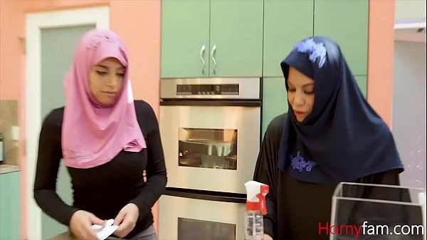 HIJAB stepDAUGHTER fucks stepDAD