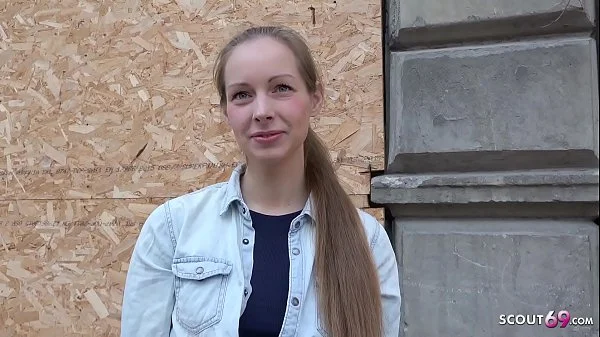 GERMAN SCOUT - CUTE TEEN KINUSKI TALK TO REAL LEG SHAKING ORGASM CASTING