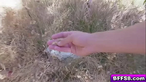 Happy campers gets their pussies penetrated from behind by their camp tour guide