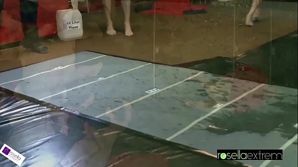 6 meter squirt world record of an Mistress! Pee and Pussy-Juice for me! Part 1