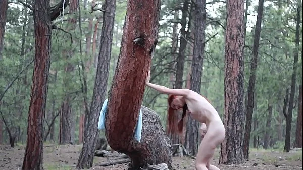 Girl Orgasms Outside