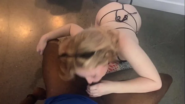 Beautiful Blonde Swallows BBC and Gets a Facial