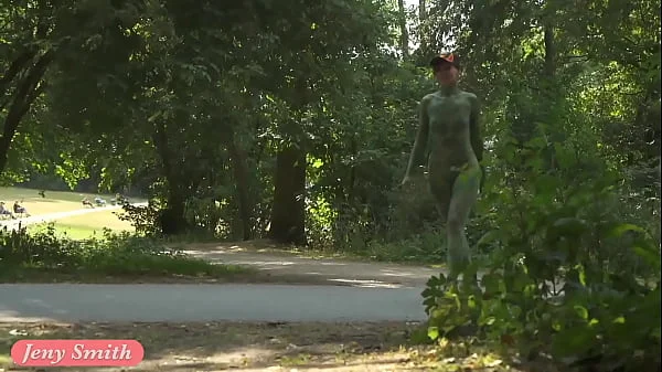 Invisible nakedness in the city. Body Art with public nude by Jeny Smith