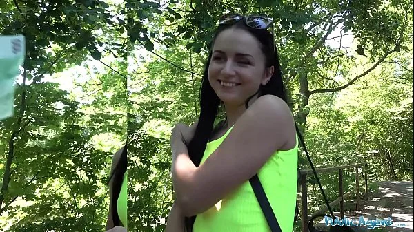 Public Agent Kittina Clairette gets creampied fucking outdoors