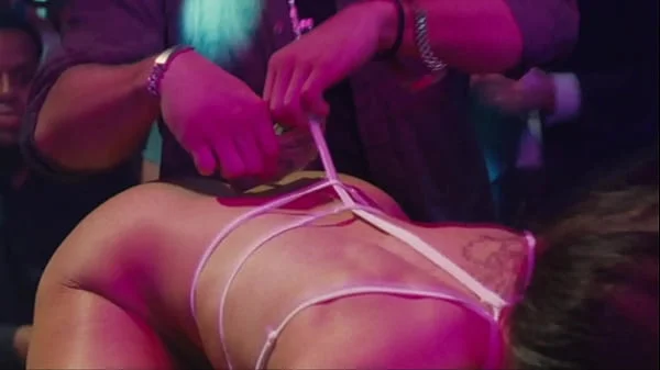Jennifer Lopez stripping - HUSTLERS - highlights, ass, crotch, pole dance, legs spread, gyrating - JLo