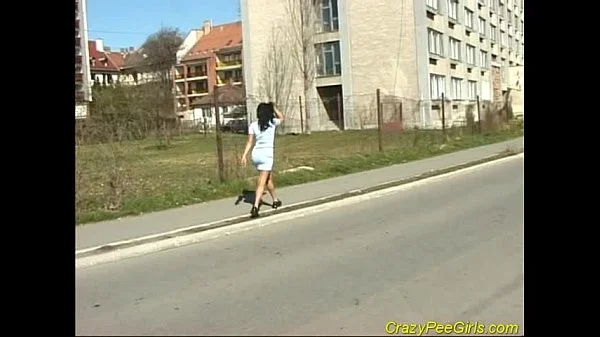 Huge fountain of piss flowing